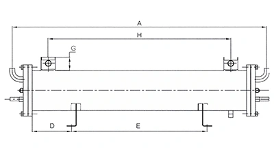 Кожухотрубный испаритель из нержавеющей стали (10HP×4-25HP×4)