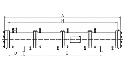 Кожухотрубные конденсаторы (10HP×4-25HP×4)